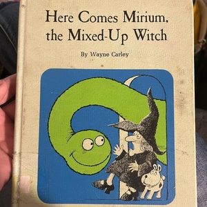 Vintage Halloween book Here Comes Mirium, the Mixed-Up Witch by Wayne Carley